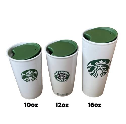 MIE Replacement Lid for Coffee Mug & Tea Cup - Competible With Starbucks Ceramic Travel Mug 10oz / 12oz / 16oz, Tumbler Lid, Mug Lid, Cup Lid