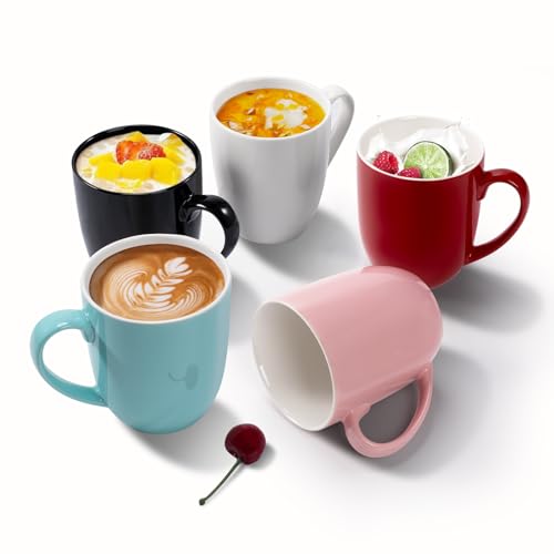 Large White Coffee Mug with Handle for Office