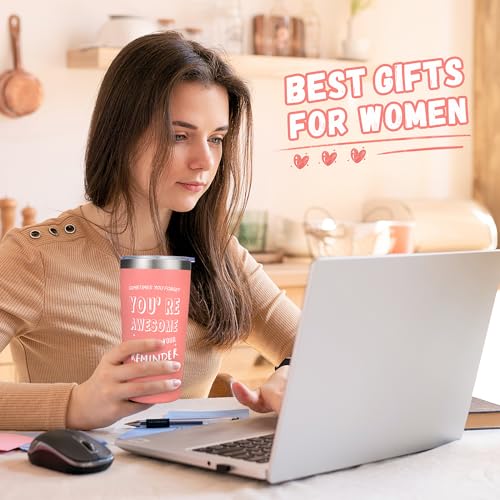 Panspace Inspirational Gifts for Women, Thank You Gifts for Women, 20oz You Are Awesome Tumbler Gifts Coffee Cup Travel Mugs, Birthday Gifts Friendship Gifts for Women Coworkers Friends Female