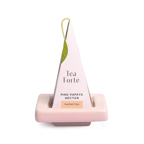 Tea Forte Mariposa Gift Set with Cafe Cup, Tea Tray and 10 Handcrafted Pyramid Tea Infuser Bags