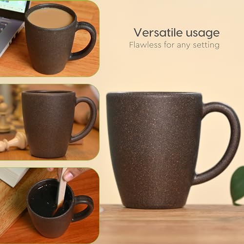 Eha Earth-Friendly Classic Coffee Mug | 10 Oz | Made with Rice Husk & Bamboo Fibers | Microwave Safe | for Hot & Cold Coffee, Milk & Tea Cup | Matte Finish Mugs | Coffee