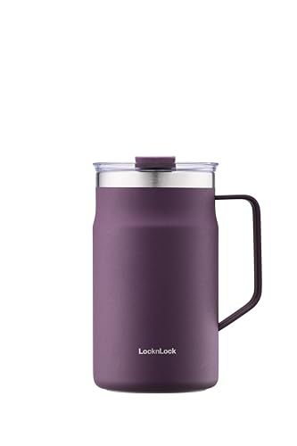 LocknLock Purple Insulated Stainless Steel Mug 20 oz