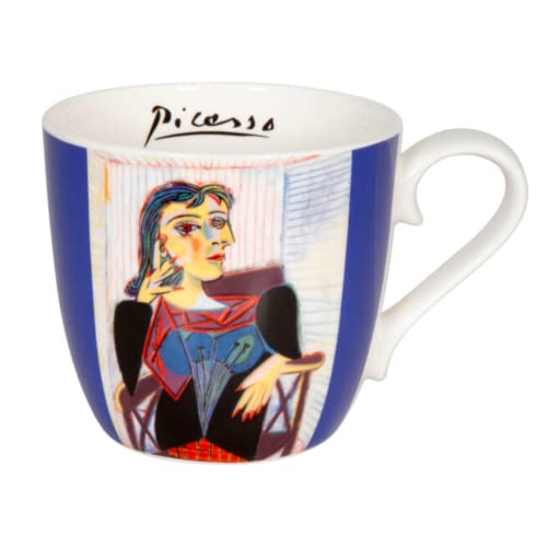 Könitz Waechtersbach Picasso Collection Bone China Coffee Mugs – Dora Maar Coffee Mug – Dishwasher & Microwave Safe Cute Mugs – Handmade Tea Mug – Memorable Coffee Gifts for Artists