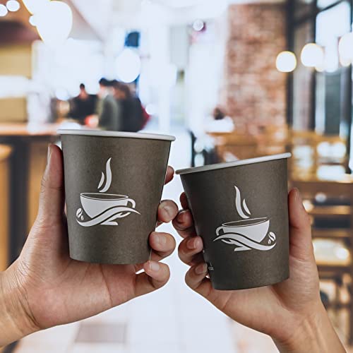 LITOPAK 270 Pack 10 oz Paper Cups, Disposable Coffee Cups, Paper Drinking Cups, Brown Disposable Cups, Paper Hot Coffee Cups, Paper Coffee Cups for Party, Picnic, Travel, and Events.