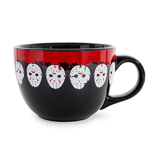 Jason Mask Ceramic Soup Mug - 24 Ounce