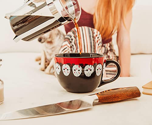 Jason Mask Ceramic Soup Mug - 24 Ounce