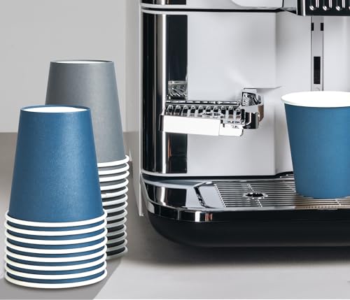 LITOPAK 100 Pack 12 oz Paper Coffee Cups, Disposable Coffee Cups with Lids, Drinking Cups for Coffee, Water, Juice, or Tea. Hot Paper Coffee Cups for Home, Restaurant, Store and Cafe.