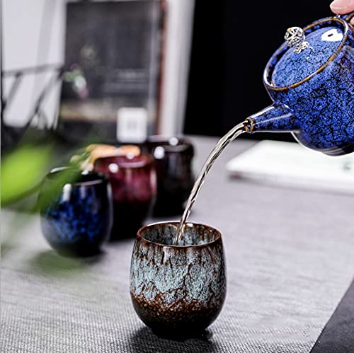 Ceramic Teacup and Coffee Mug Set of 4