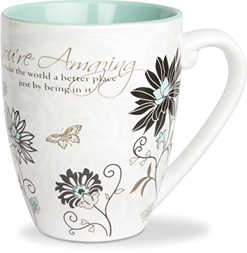 Mark My Words "You're Amazing" Ceramic Mug, 20-Ounce