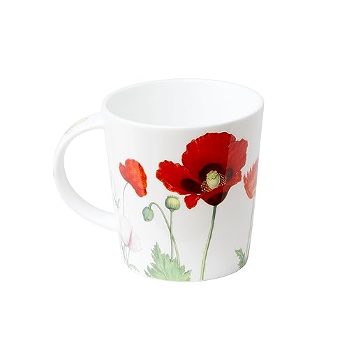 Poppy Butterfly Bone China Coffee/Tea Cup