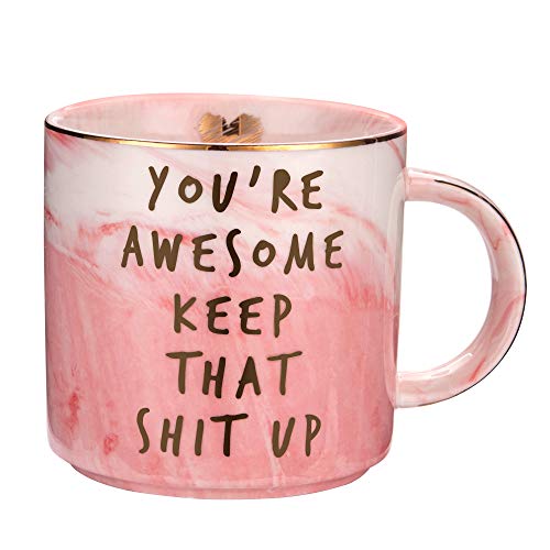 Thank You Gifts - Funny Inspirational, Thoughtful, Birthday, Friendship, New Job Gifts Ideas for for Women Friends, Coworkers, Boss, Employee - Graduation Gifts for Her - Ceramic Coffee Cup