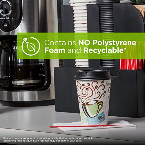 Dixie PerfecTouch 8 oz. Insulated Paper Hot Coffee Cup by GP PRO (Georgia-Pacific), Coffee Haze, 5338DX, 500 Count (25 Cups Per Sleeve, 20 Sleeves Per Case)