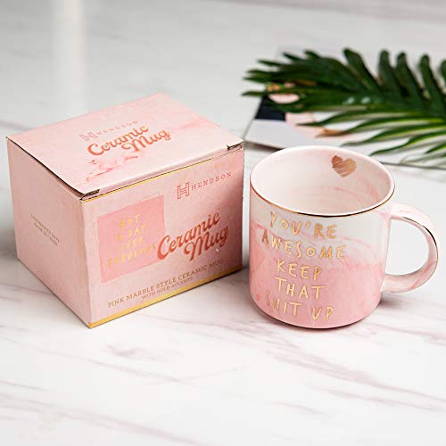 Thank You Gifts - Funny Inspirational, Thoughtful, Birthday, Friendship, New Job Gifts Ideas for for Women Friends, Coworkers, Boss, Employee - Graduation Gifts for Her - Ceramic Coffee Cup