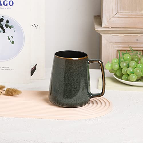 Extra Large Green Ceramic Coffee Mug 24 oz