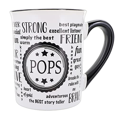 Pops Mug, Pops Gifts, Ceramic 16oz. Pops Coffee Mug, Best Pops Mug, Gifts for Papa, Grandpa