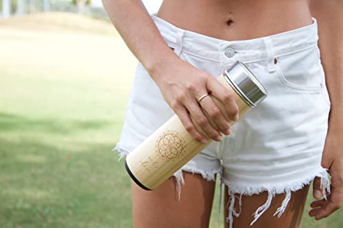 Bamboo Insulated Travel Tumbler with Infuser
