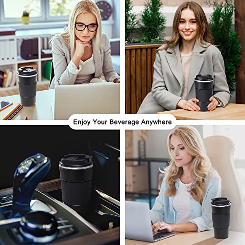 Insulated 14OZ Travel Coffee Mug - Black