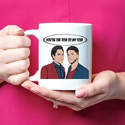 Fonhark - Vanderpump Rules, Tom Sandoval & Tom Schwartz, Inspired Coffee Mug Funny Best Friend, Reality TV Pop Culture, 11 Oz Novelty Coffee Mug/Cup, White