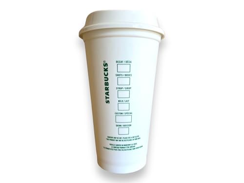Personalized Authentic SB Reusable Coffee Cup 16 Ounces with Lid - Variety of Colors Available - Ships Free - BPA Free Plastic