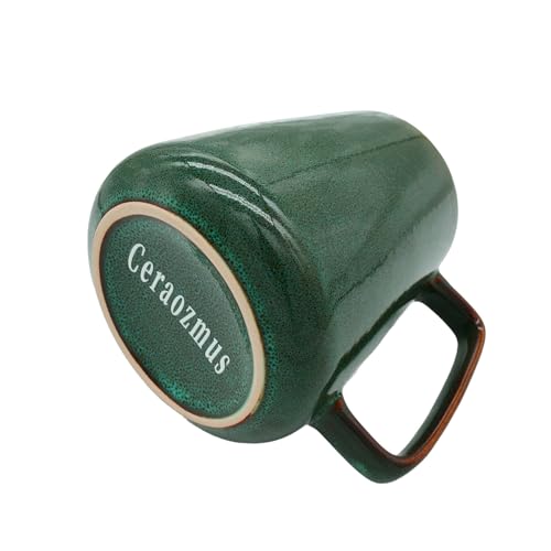 Extra Large Green Ceramic Coffee Mug 24 oz