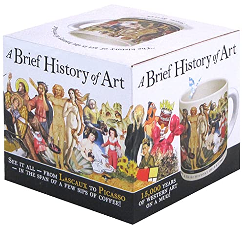 Brief History of Art Coffee Mug - History's Greatest Masterpieces From Da Vinci to Koons - Comes in a Fun Gift Box