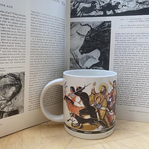 Brief History of Art Coffee Mug - History's Greatest Masterpieces From Da Vinci to Koons - Comes in a Fun Gift Box
