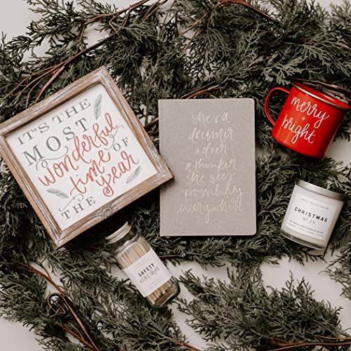 Sweet Water Decor "Warm & Cozy Christmas Coffee Mug | 18oz Galvanized Steel Festive Coffee Cup | Seasonal Christmas Mugs for Women, Coworkers, & Hot Chocolate