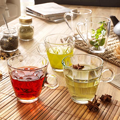 Bormioli Rocco Glass Coffee Mug Set, 6-Pack