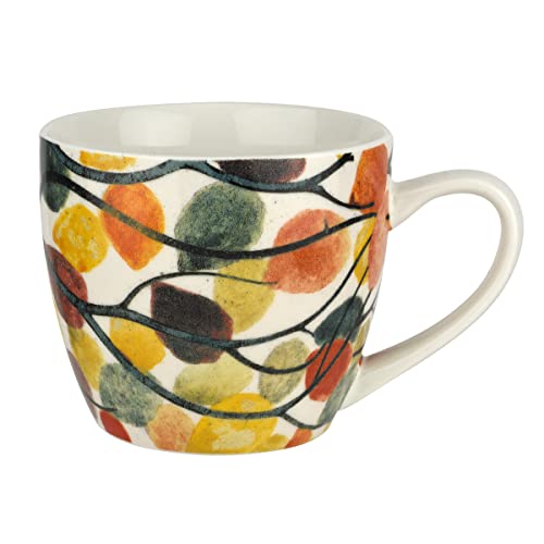 Pimpernel Dancing Branches Collection Mug | 16 Oz Coffee Cup | Made from Porcelain | Large Tea, Espresso, and Hot Cocoa Mug with Handle | Dishwasher and Microwave Safe