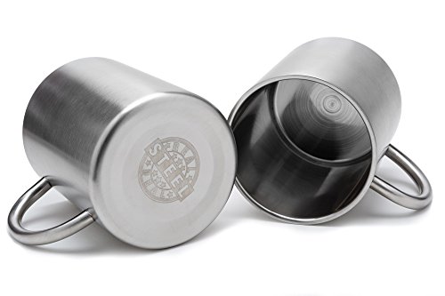 Double Walled Stainless Steel Insulated Coffee Mugs