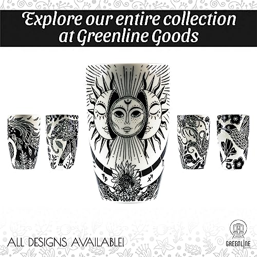 Greenline Goods Décor Boho Mug (16 oz) – Large Coffee Mug - Ceramic Mug for Men Women - Water, Milk, Tea, Chocolate Mug with Inspirational Quote (Tarot-Ceramic)