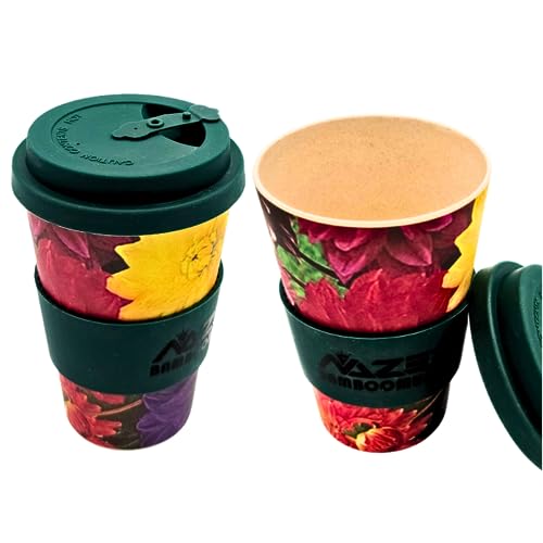 Eco-Friendly Bamboo Travel Mug with Silicone Lid