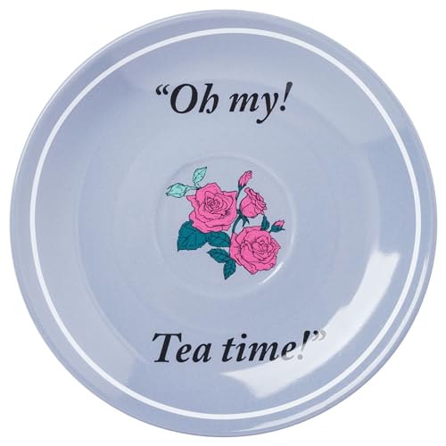 Silver Buffalo Alice in Wonderland Oh My Boxed Ceramic Teacup and Saucer, 12 Ounces