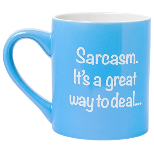 Silver Buffalo Daria Sarcasm It's A Great Way To Deal Ceramic Coffee Mug, 14-Ounces