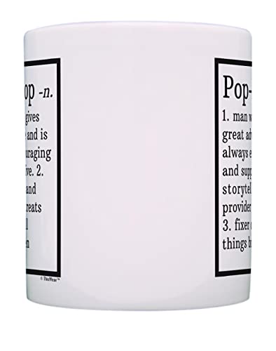 Funny Pop-Pop Mug Pop-Pop Grandpa Definition Fathers Day Mug for Pop-Pop Mug Coffee Mug Tea Cup White