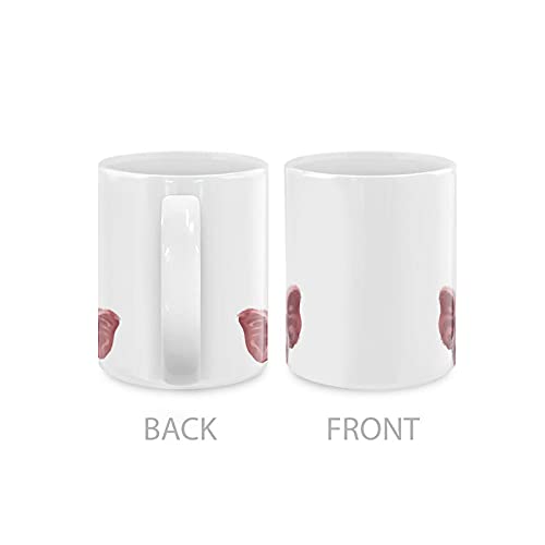 MUGBREW Cute Animal Baby Pig Ceramic Coffee Mug Tea Cup, 11 OZ