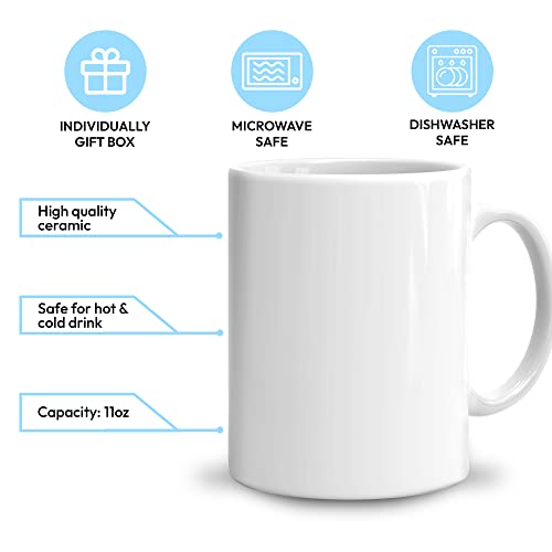 Hyturtle Personalized Motivation Bee Kind Bee Happy Bee You 11oz White Ceramic Coffee Tea Mug, Gifts For Beekeepers, Nature Lovers, Bee Lovers, Family Friends, On Birthday, Holiday