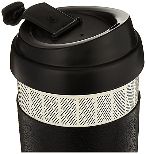 Copco 5237160 Reusable, Insulated Double Wall Travel Mugs 16-ounce White/Black , 2 Count ( Pack of 1)