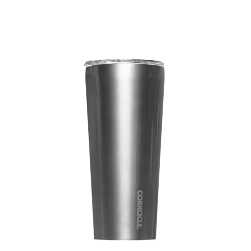 Corkcicle Classic Triple Insulated Coffee Mug with Lid, Gunmetal, 24 oz – Stainless Steel Travel Tumbler Keeps Beverages Cold 9+hrs, Hot 3hrs – Cupholder Friendly Travel Coffee Tumbler