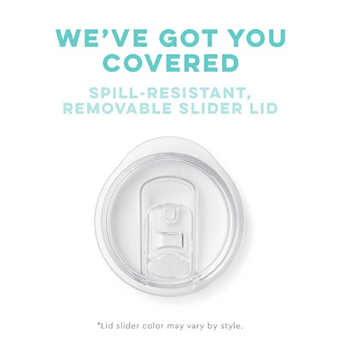 Swig Life 32oz Insulated Tumbler, Travel Coffee Tumbler with Lid, Cup Holder Friendly Travel Coffee Mug, Stainless Steel Thermos, 32 oz Tumbler, Reusable Insulated Coffee Mug with Lid (Lazy Daisy)