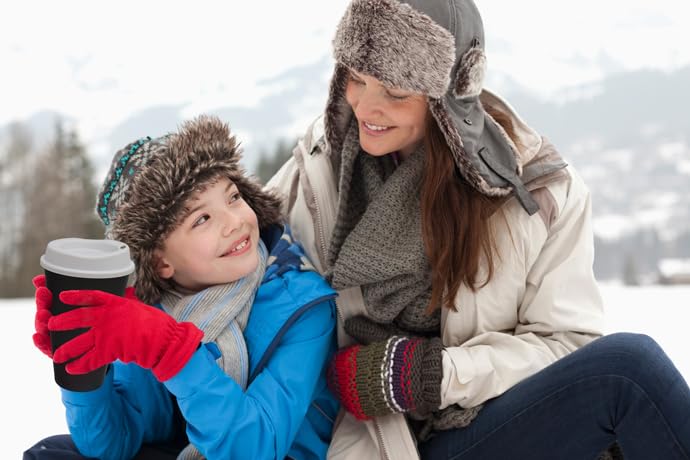 Rolling Sands USA Made 16 oz Reusable Coffee Cups with Lids 2 Pk, To Go Travel Cups, Hot or Cold Drinks, Dishwasher and Microwave Safe, Black