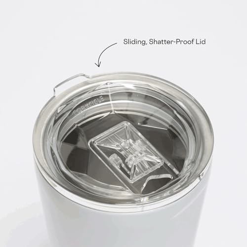 Corkcicle Classic Triple Insulated Coffee Mug with Lid, Gunmetal, 24 oz – Stainless Steel Travel Tumbler Keeps Beverages Cold 9+hrs, Hot 3hrs – Cupholder Friendly Travel Coffee Tumbler