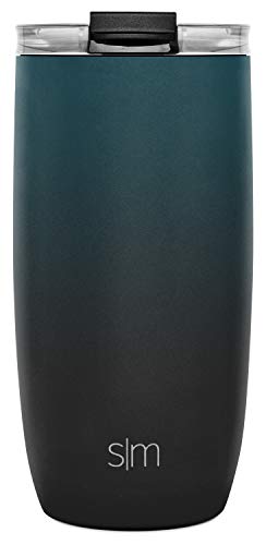 Simple Modern Travel Coffee Mug Tumbler with Flip Lid | Reusable Insulated Stainless Steel Cold Brew Iced Coffee Cup Thermos | Gifts for Women Men Him Her | Voyager Collection | 16oz | Moonlight