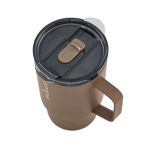 REDUCE 18 oz Hot1 Vacuum Insulated Mug for Hot Tea, Coffee and Other Hot Drinks - With Flo-Motion Lid and Handle, Single-Serve and Cupholder Friendly, Keeps Drinks Hot for up to 6 Hrs, Java