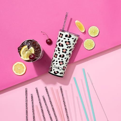 Swig Life 22oz Insulated Tumbler, Travel Coffee Tumbler with Lid, Cup Holder Friendly Travel Coffee Mug, Stainless Steel Thermos, 22 oz Tumbler, Reusable Insulated Coffee Mug with Lid (Full Bloom)