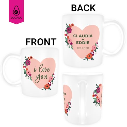 Personalized Coffee Mug - Design Custom Cup with Photo Text and Logo Novelty Customized Gifts for Women and Men Coffee Cup Tea Cup Taza Personalizada 11oz (Two-Sides)