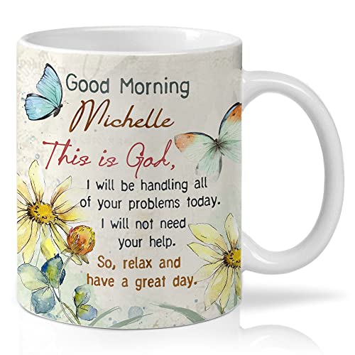 TheUnifury Personalized Christian Mugs For Women - Bible Verse Mug - Religious Tea Cup - Inspirational Mug For Mom Grandma Aunt Sister Wife Friends Coworkers - This Is God