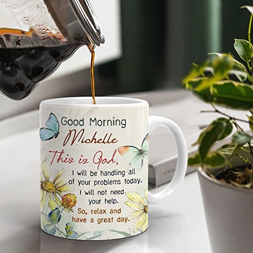 TheUnifury Personalized Christian Mugs For Women - Bible Verse Mug - Religious Tea Cup - Inspirational Mug For Mom Grandma Aunt Sister Wife Friends Coworkers - This Is God
