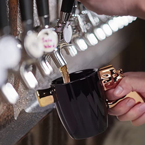 loobuu Fashion Ceramic Coffee Tea Cup, Special Cool Coffee Mug 3D Cool Pistol Design Durable Coffee Tea Cup Attractive Mugs Personalized Porcelain Gifts for Men Women - 12OZ (Pistol)