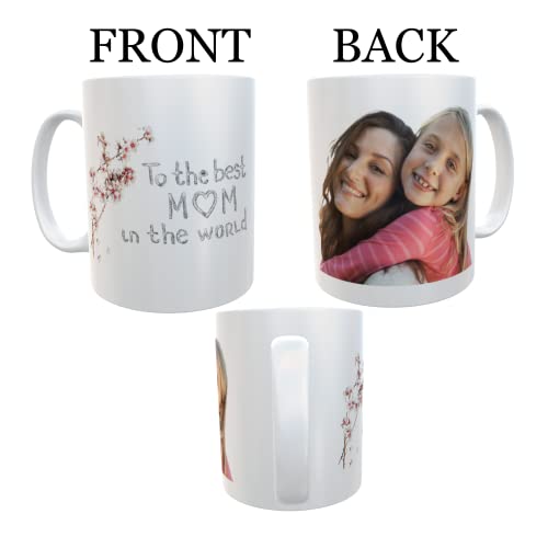 Custom Mug With Pictures, Personalized Coffee Mug, Custom Coffee Mug, Tazas Personalizadas Novelty Customized Gifts for Men and Women, Photo Mugs With Names 11oz Both Sides Mothers day